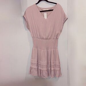 𝐍𝐖𝐓 | Pookie & Sebastian Pink Smock Satin Dress